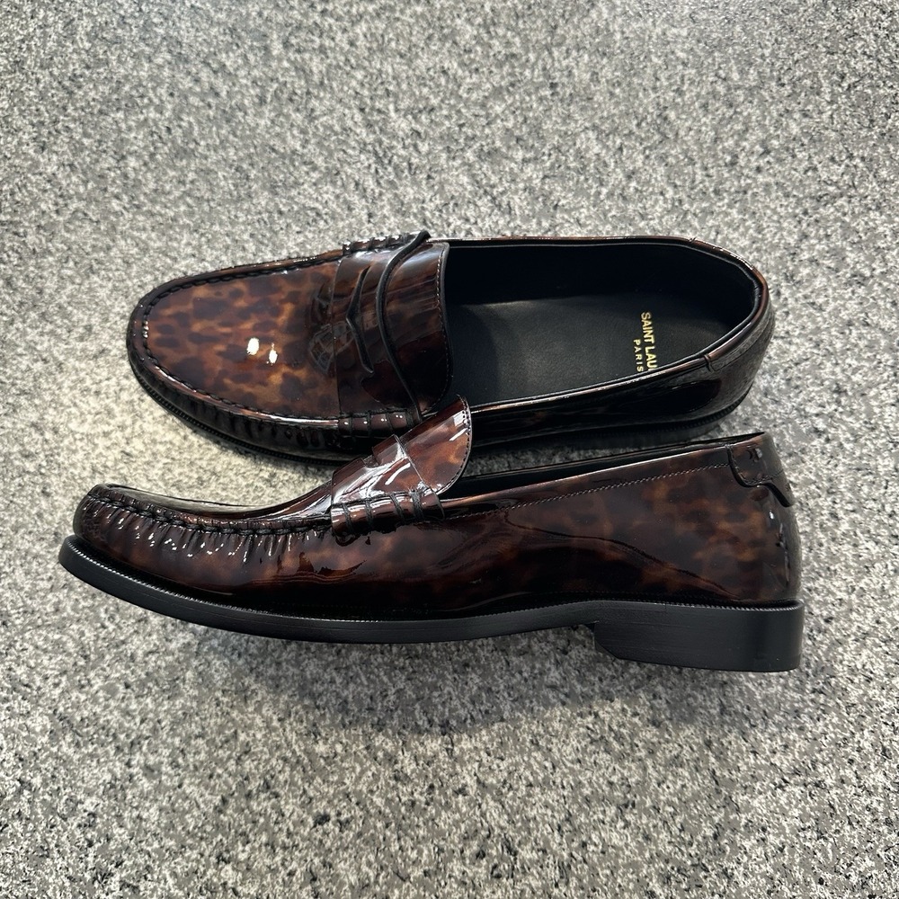 Saint Laurent Le Loafer Monogram Penny Slippers Size 41 (11 US) 670232 - Picture 6 of 10